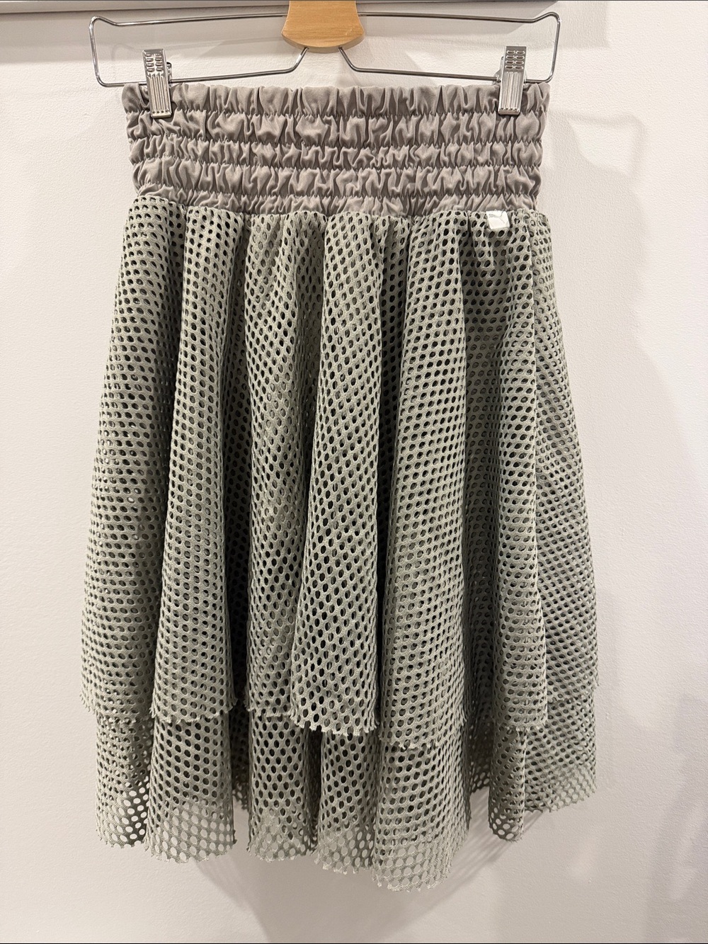 Puma Light Gray Mesh Circle Skirt